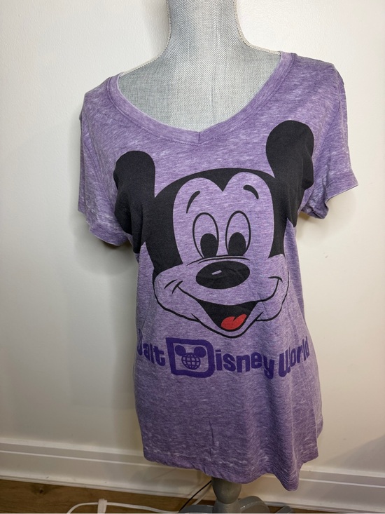 Walt Disney Tops - Disney Purple Mickey Mouse Walt Disney World Graphic Tee, women’s L